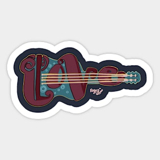 Guitar love Sticker